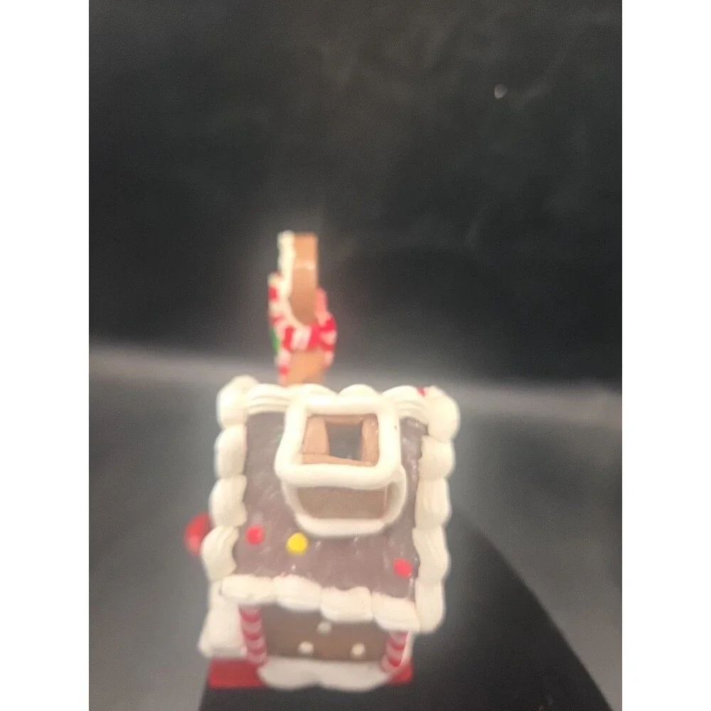 Gingerbread House w Gingerbread Girl Christmas Stocking  Hanger  Cast Iron Base